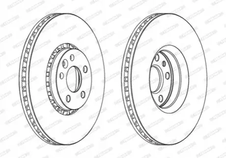 Диск тормозной FERODO DDF1801C1