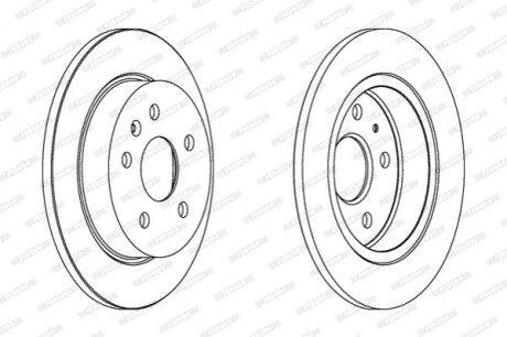Гальмівний диск FERODO DDF1804 (фото 1)