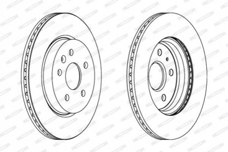 Гальмівний диск FERODO DDF1805 (фото 1)