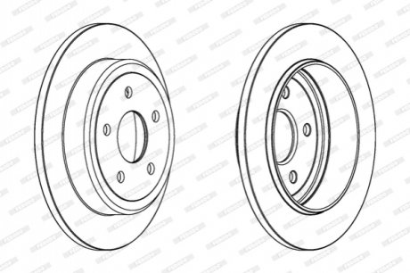 Тормозной диск FERODO DDF1813C
