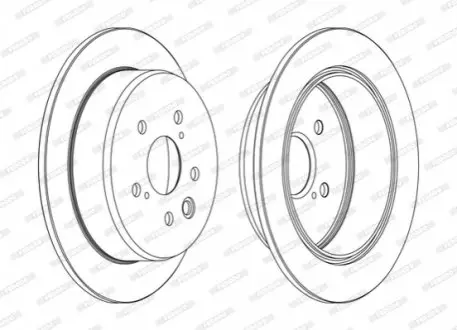 Диск тормозной FERODO DDF1815C