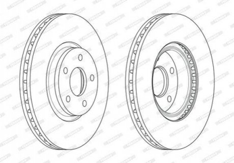 Диск тормозной FERODO DDF1835C1 (фото 1)