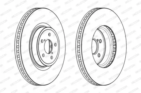 Диск тормозной FERODO DDF1841C1
