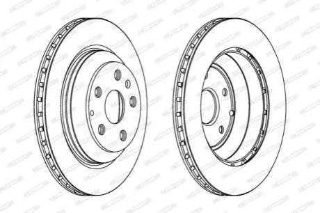 Диск тормозной FERODO DDF1855C1 Купить в Украине