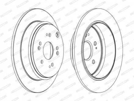 Диск гальмівний FERODO DDF1860C