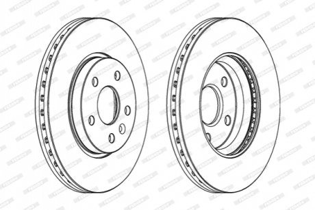 Диск тормозной FERODO DDF1869C (фото 1)