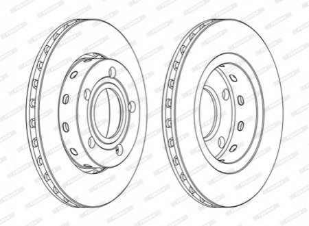 Диск тормозной FERODO DDF1887C (фото 1)