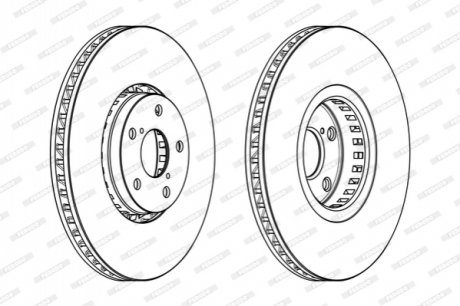 Гальмівний диск FERODO DDF1957RC1 (фото 1)