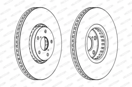Фото Гальмівний диск FERODO (DDF1957RC1) зображення 1