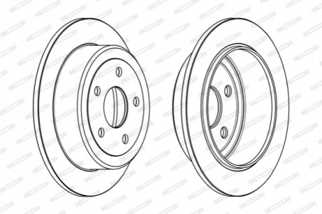 Диск тормозной FERODO DDF1958C (фото 1)
