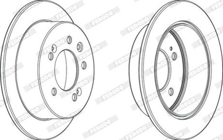Диск гальмівний FERODO DDF2005C