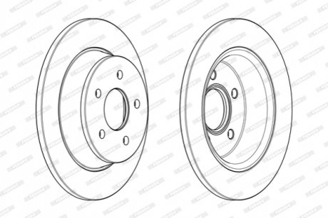 Гальмівний диск FERODO DDF2058C (фото 1)