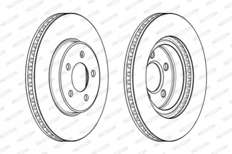 Диск тормозной FERODO DDF2065C