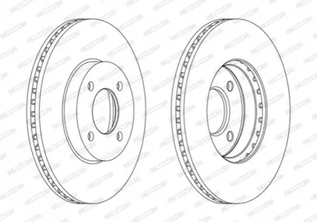 Диск тормозной FERODO DDF2068C