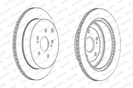 Диск тормозной FERODO DDF2072C (фото 1)