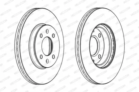 Диск тормозной FERODO DDF2089C