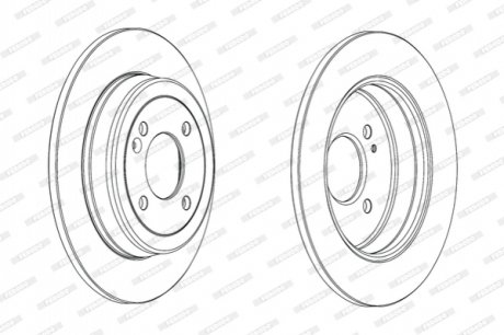 Диск тормозной FERODO DDF2090C (фото 1)