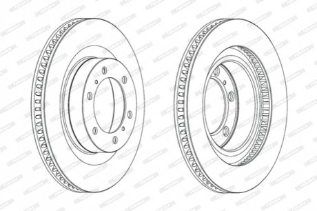 Диск тормозной FERODO DDF2093C1