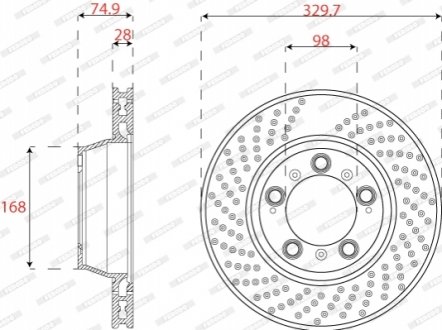 Автозапчасть FERODO DDF2131RC1