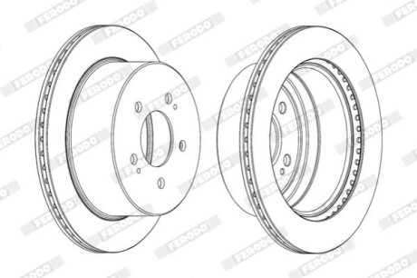 Диск гальмівний FERODO DDF2170C