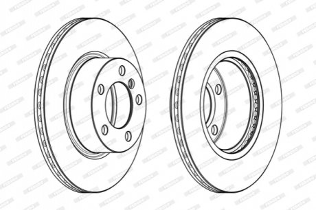 Гальмівний диск FERODO DDF2195C