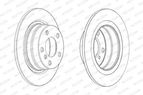 Диск тормозной FERODO DDF2197C