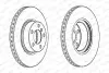 Диск гальмівний передн Лів/Прав BMW X3 (F25), X4 (F26) 1.6-3.0D 09.10-03.18 FERODO (DDF2314C1) зображення 1
