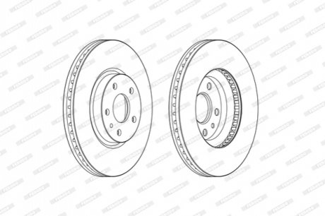 Диск тормозной FERODO DDF2337C (фото 1)