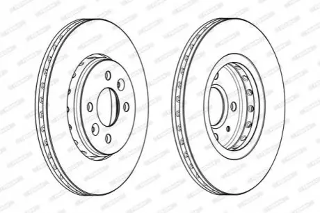 Тормозной диск FERODO DDF2350C