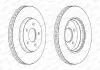 Фото Гальмівний диск переднійЛів/Прав FORD MAVERICK FORD USA ESCAPE MAZDA TRIBUTE 2.0-3.0 03.00 FERODO (DDF2357C) зображення 2