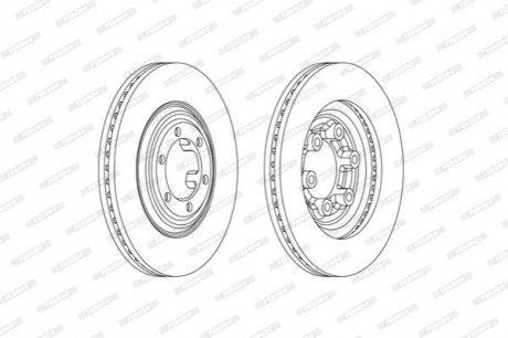 Автозапчасть FERODO DDF2372C (фото 1)