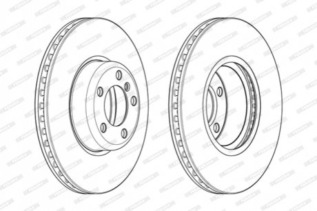 Диск гальмівний FERODO DDF2403C1 (фото 1)