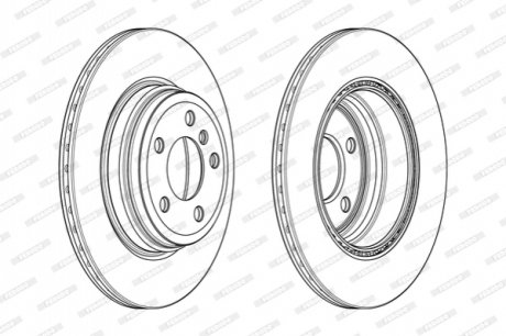 Диск тормозной FERODO DDF2404C