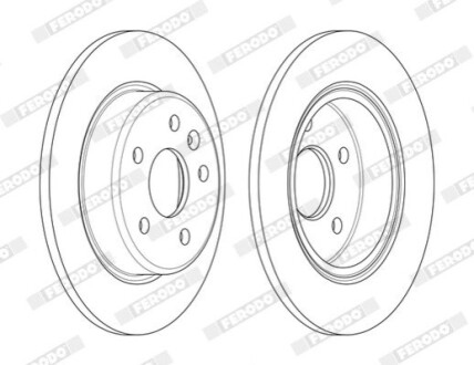 Диск тормозной FERODO DDF2426C (фото 1)