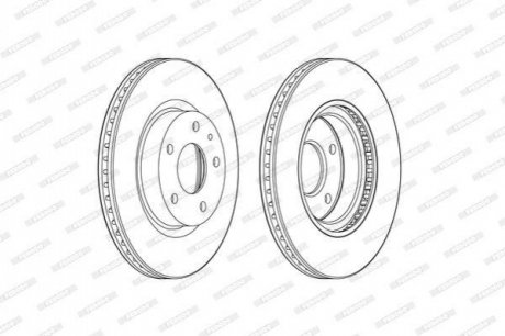 Диск гальмівний FERODO DDF2465C