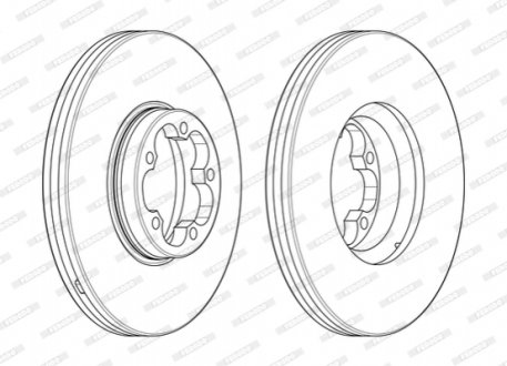 Диск тормозной FERODO DDF2468-1