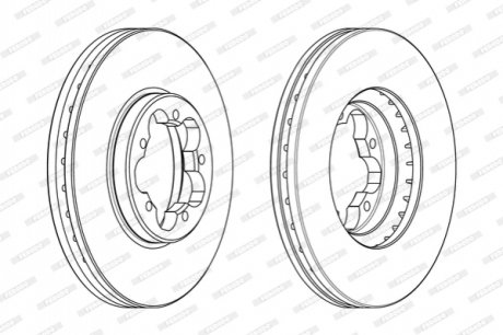 Диск тормозной FERODO DDF2469