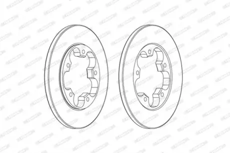 Фото Гальмівний диск FERODO (DDF2484C) зображення 1