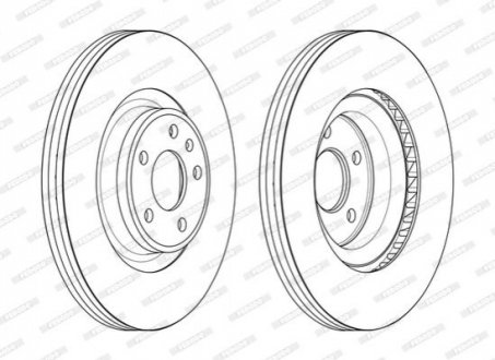 Диск тормозной FERODO DDF2597C-1 (фото 1)