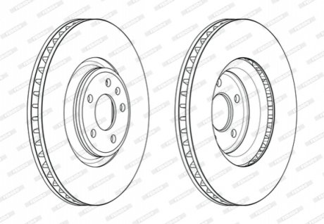 Тормозной диск FERODO DDF2598C1