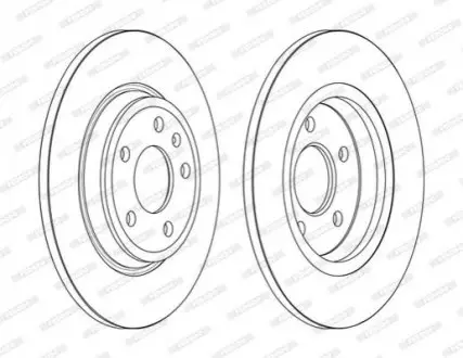Гальмівний диск задній Лів/Прав AUDI A4 ALLROAD B8, A4 ALLROAD B9, A4 B8, A4 B9, A5, A6 ALLROAD C8, A6 C7, A6 C8, A7, Q5 1.4-3.2 06.07 FERODO DDF2599C Купити в Україні