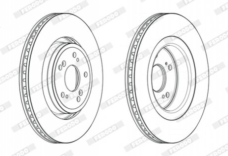 Диск тормозной FERODO DDF2657C