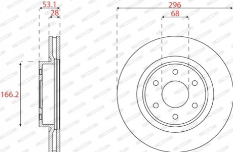 Автозапчасть FERODO DDF2742C