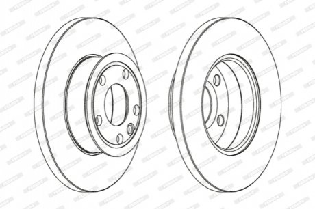 Диск тормозной FERODO DDF562C (фото 1)