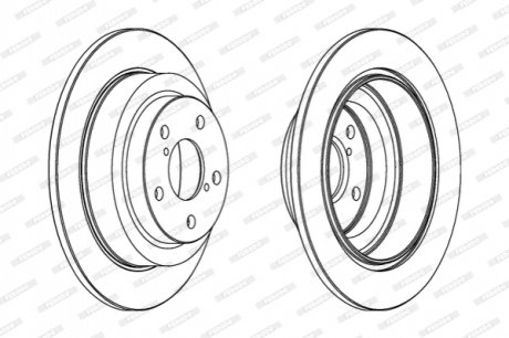 Диск тормозной FERODO DDF678C (фото 1)