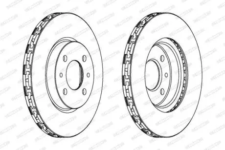 Гальмівний диск переднійЛів/Прав ALFA ROMEO MITO CITROEN NEMO FIAT 500, 500 C, 500E, BRAVO II, DOBLO, FIORINO, IDEA, LINEA, MULTIPLA, PANDA, PUNTO, QUBO 0.9-Electric 01.88 FERODO DDF762C Купити в Україні