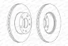 Фото Гальмівний диск передній Лів/Прав CITROEN JUMPER I, JUMPER II, JUMPER III FIAT DUCATO PEUGEOT BOXER 1.9D-3.0D 02.94 FERODO (DDF767) зображення 2