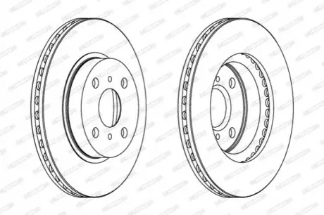 Диск тормозной FERODO DDF794C