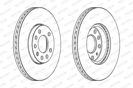 Фото Гальмівний диск FERODO (DDF810C) зображення 1
