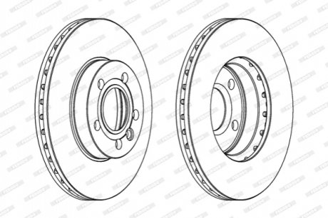 Диск тормозной FERODO DDF846C (фото 1)